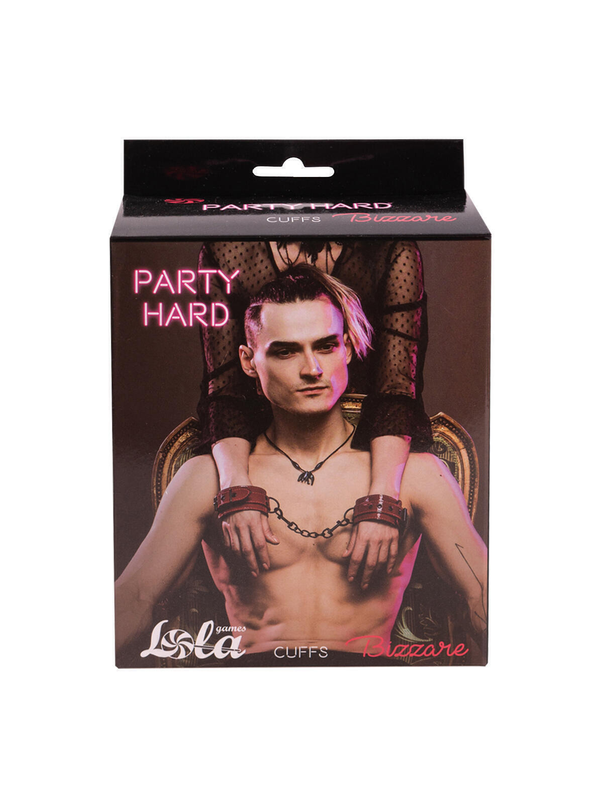 Наручники лакированные Lola Games Party Hard Bizzare, красные