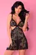Сорочка Cofashion Marc Massimo Malaysia, чёрный, S/M
