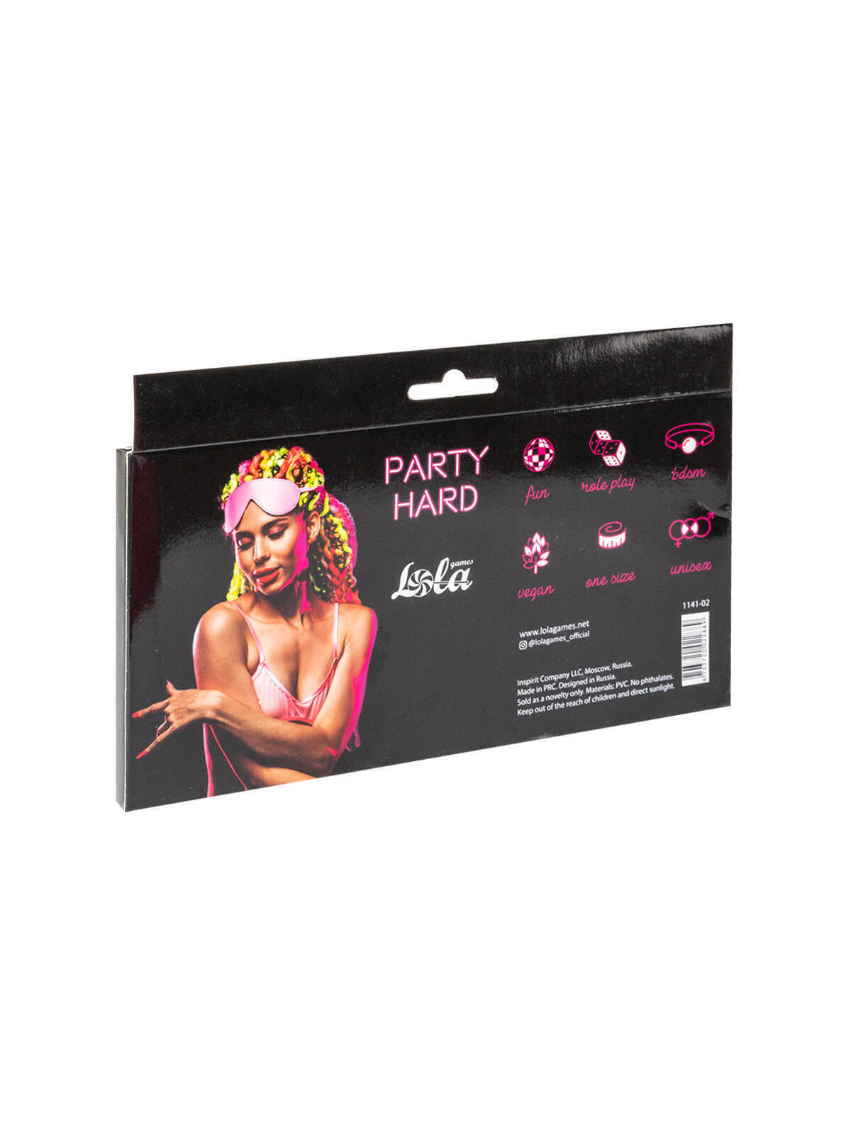 Маска Lola Games Party Hard Shy, розовый