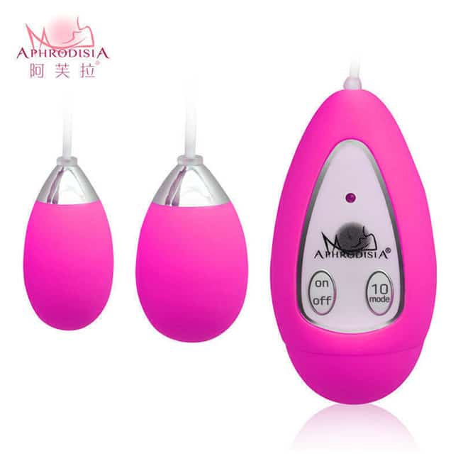 

Виброяйцо с пультом Aphrodisia Xtreme-10F Dual Eggs, ярко-розовый