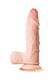 Фаллоимитатор с подвижной кожей и фиксацией формы Toyfa RealStick My BabeMy Treasure 18.5 см, телесный