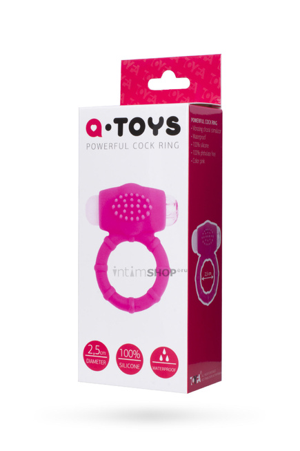 Эрекционное кольцо Toyfa A-Toys, розовое - фото 4