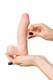 Фаллоимитатор с подвижной кожей и фиксацией формы Toyfa RealStick My BabeMy Treasure 18.5 см, телесный