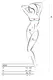 Костюм-сетка Passion Erotic Line, красный, OS
