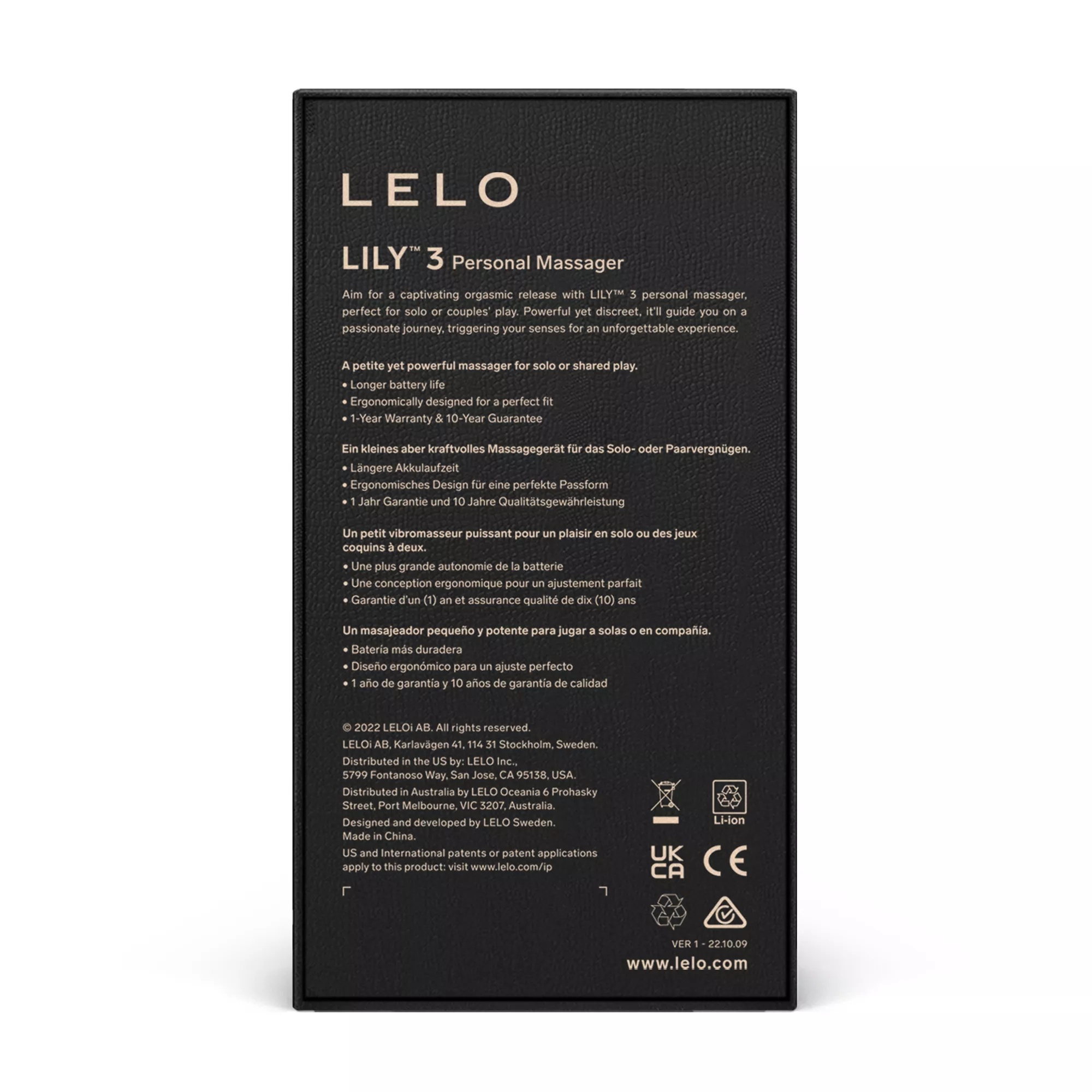 Мини-вибратор Lelo Lily 3, фиолетовый