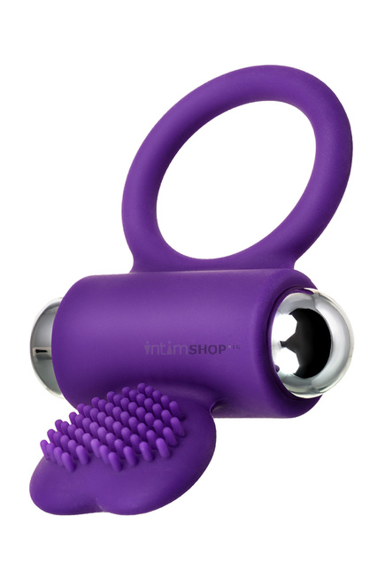 Виброкольцо с ресничками Jos Pery, фиолетовое, 9 см от IntimShop