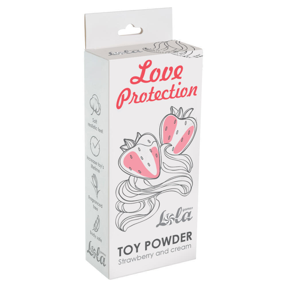 Пудра для игрушек Love Protection Клубника со сливками, 30 г
