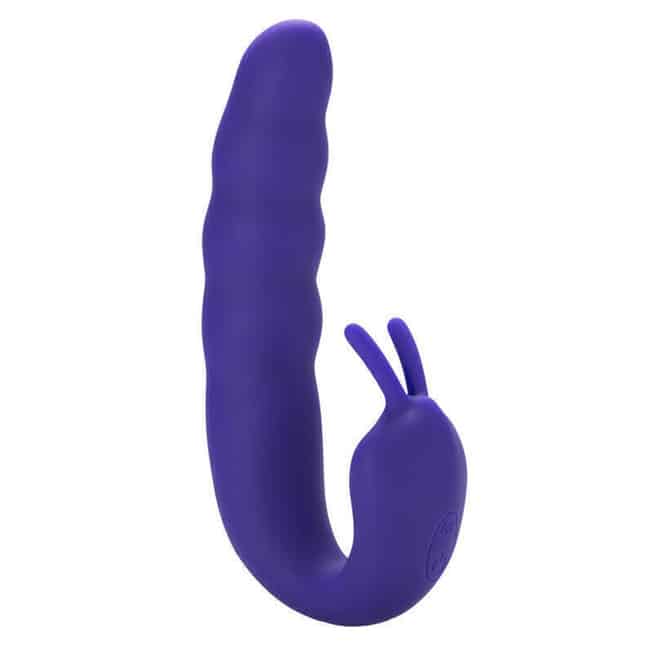 Вибратор Aphrodisia Ribbed Dual Stimulator, фиолетовый от IntimShop