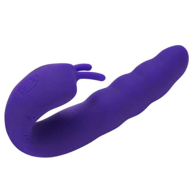 Вибратор Aphrodisia Ribbed Dual Stimulator, фиолетовый от IntimShop