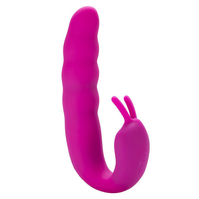 фото Вибратор Aphrodisia Ribbed Dual Stimulator, темно-розовый