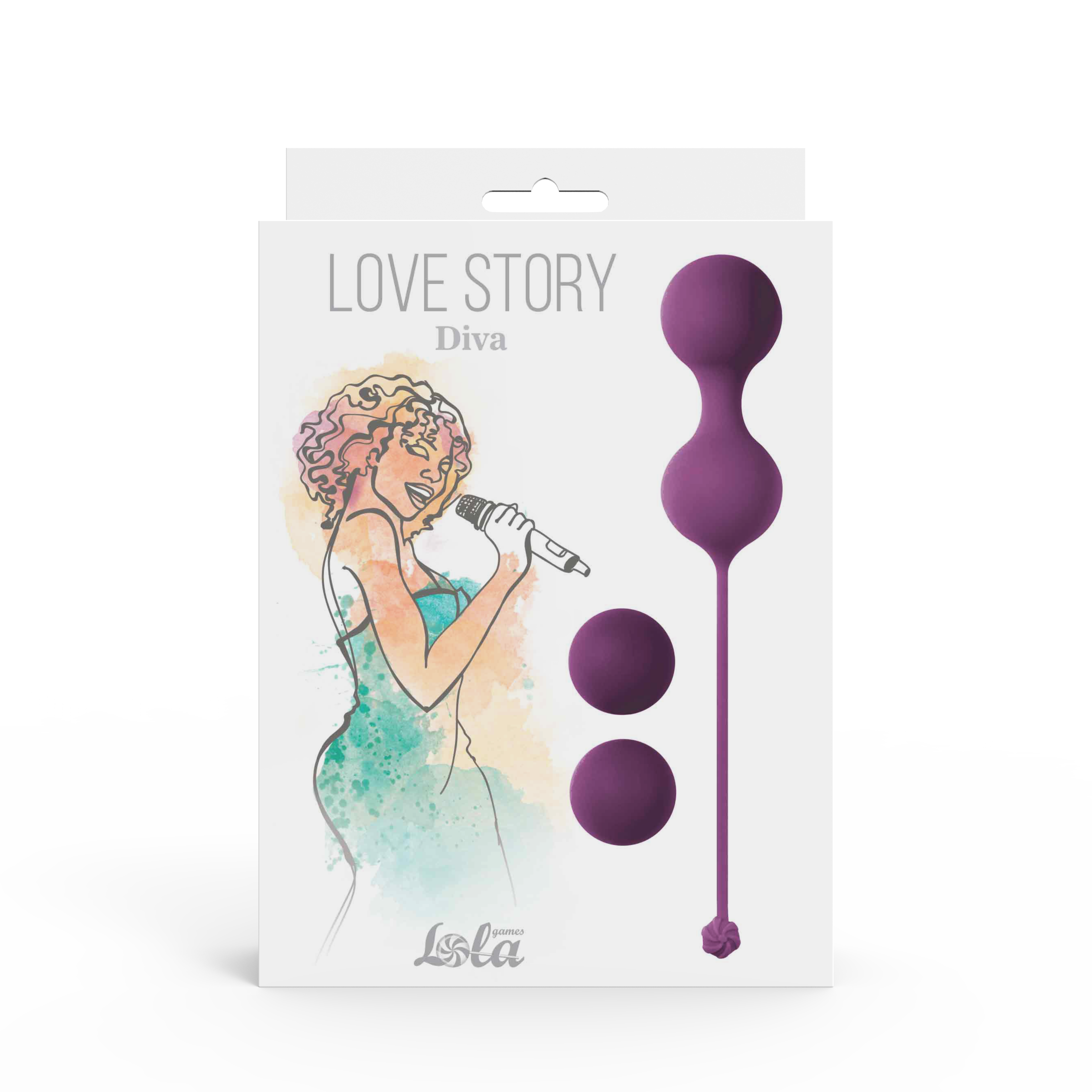 Набор вагинальных шариков Lola Games Love Story Diva, фиолетовый