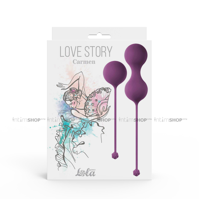 Набор вагинальных шариков Love Story Carmen Lavender Sunset, фиолетовый - фото 5