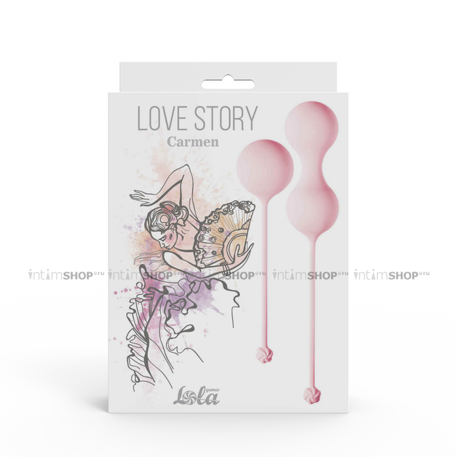 Набор вагинальных шариков Love Story Carmen Lavender Sunset, розовый - фото 5