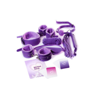 Набор для игр Eromantica BDSM Time 8 предметов, фиолетовый