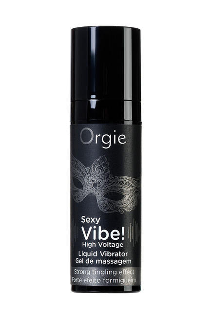 фото Жидкий вибратор для массажа с усиленным эффектом Orgie Sexy Vibe High Voltage, 15 мл