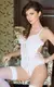 Боди с интимным вырезом и открытыми ягодицами SoftLine Collection Alessia, белый, S/M