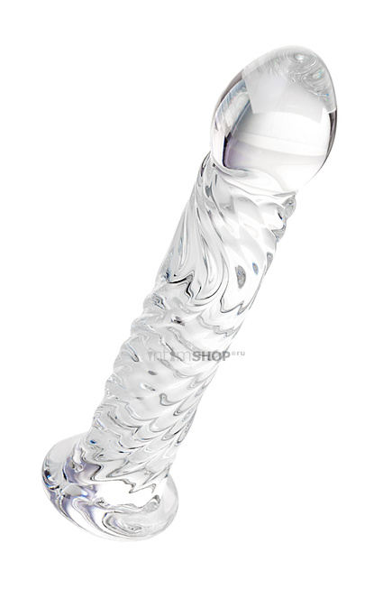 Фаллоимитатор Sexus Glass ребристый, бесцветный, 16,5 см - фото 3