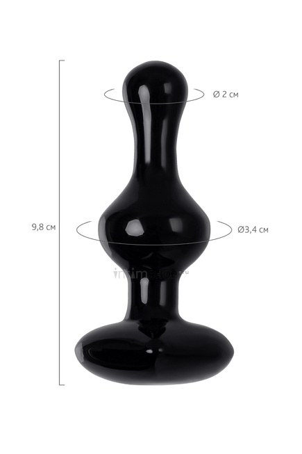Анальная пробка Sexus Glass, черная - фото 7