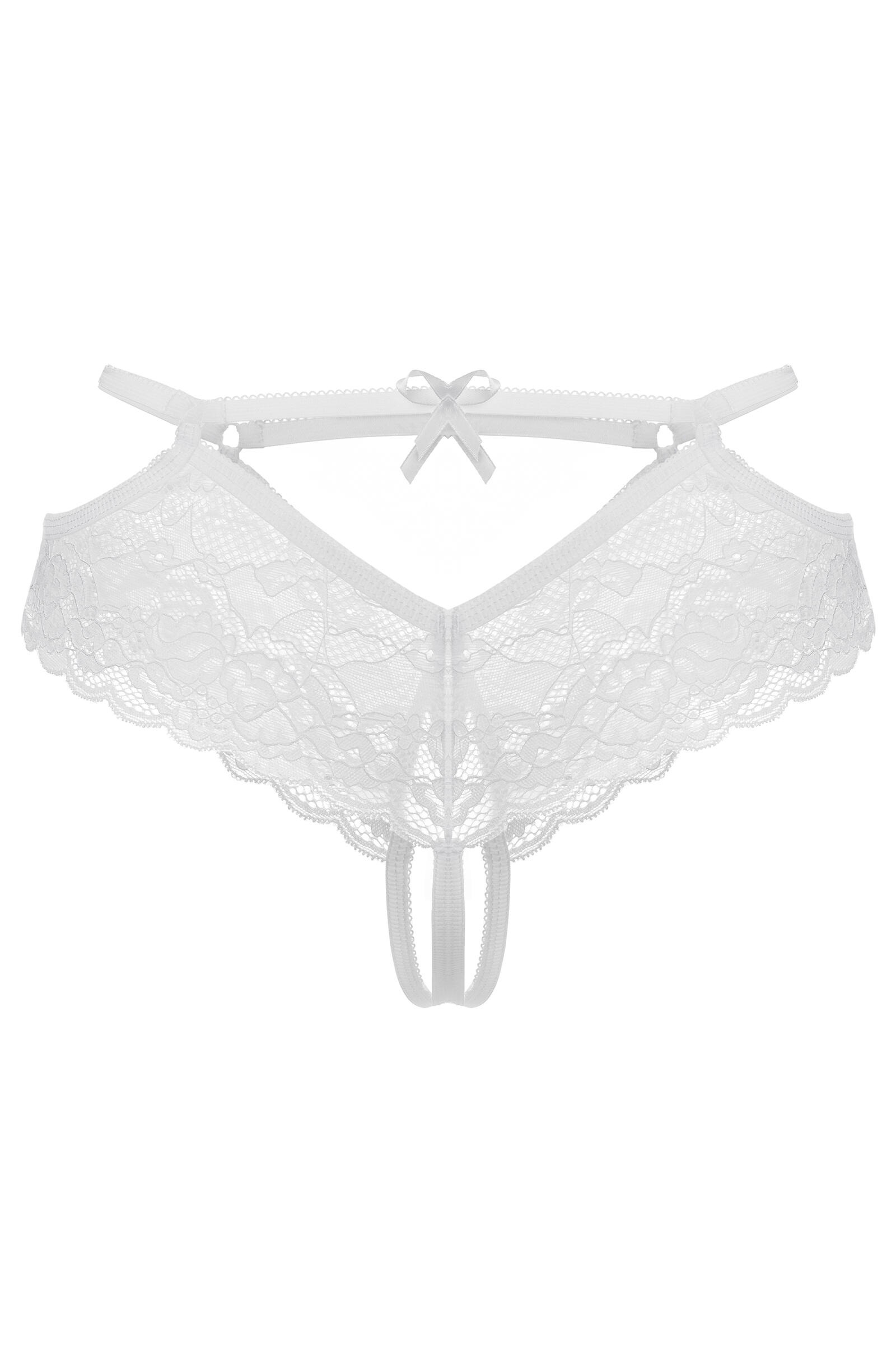 Трусики с доступом Erolanta Agnes, белые, 42-44