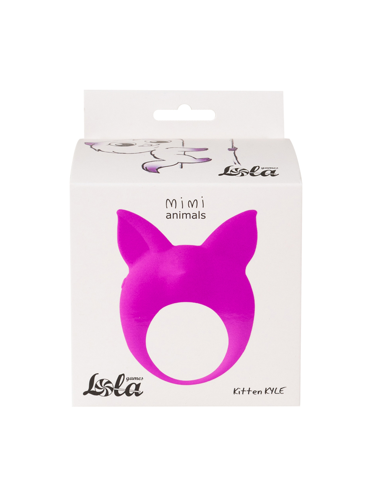 Виброкольцо Lola Games Mimi Animals Kitten Kyle, фиолетовое