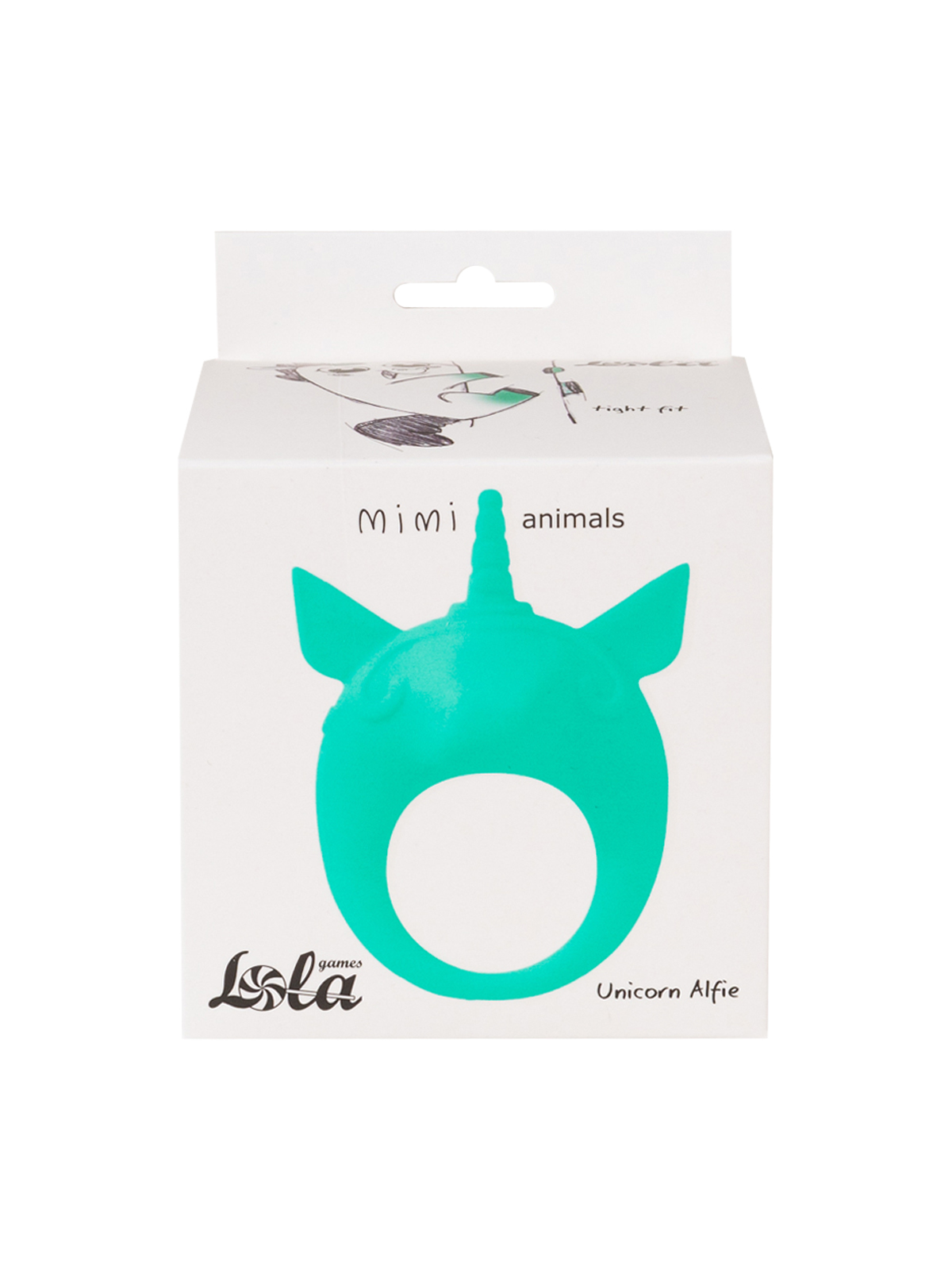 Виброкольцо Lola Games Mimi Animals Unicorn Alfie, бирюзовое