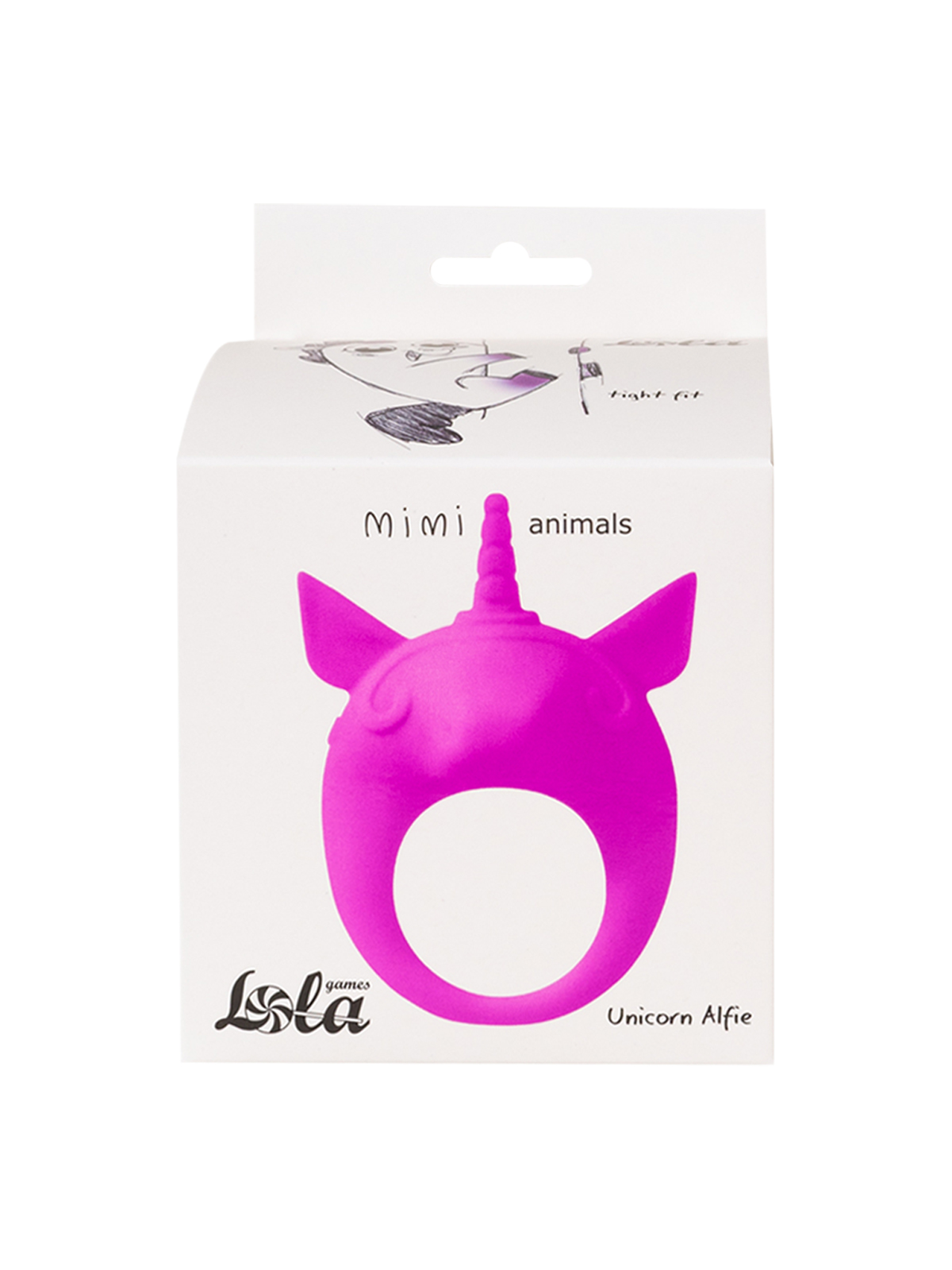 Виброкольцо Lola Games Mimi Animals Unicorn Alfie, фиолетовое