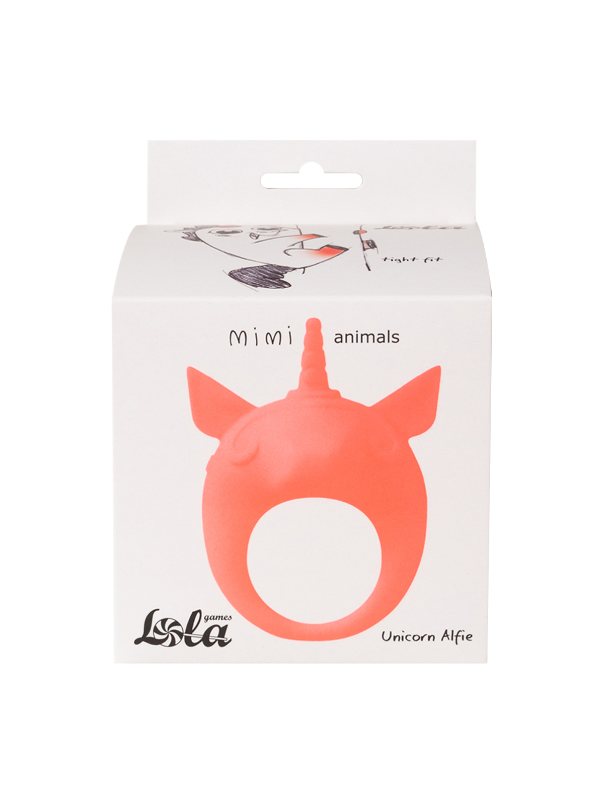 Виброкольцо Lola Games Mimi Animals Unicorn Alfie, оранжевое