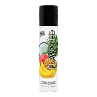 Оральный лубрикант Wet Flavored Тропические фрукты, на водной основе, 30 мл
