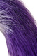 Анальная втулка с бело-фиолетовым хвостом Popo Pleasure Toyfa, M, черный