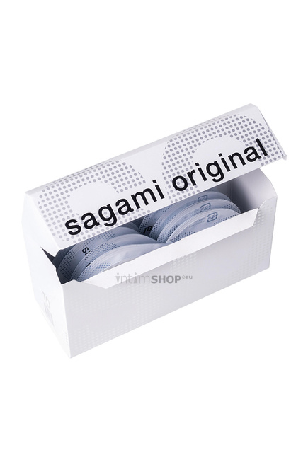 Полиуретановые презервативы Sagami Original 0.02, L, 10шт от IntimShop