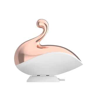 Вакуумный стимулятор клитора LoveStore Liberty Swan, бело-золотистый