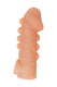 Насадка Kokos Cock Sleeve L с подхватом мошонки и с крупными пупырышками, телесная