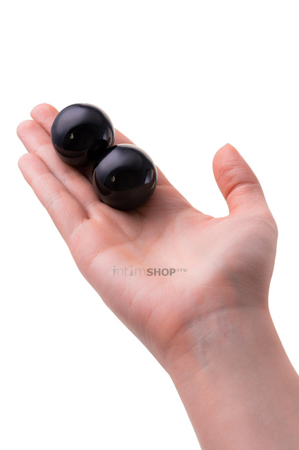 Вагинальные шарики Sexus Glass, чёрные от IntimShop