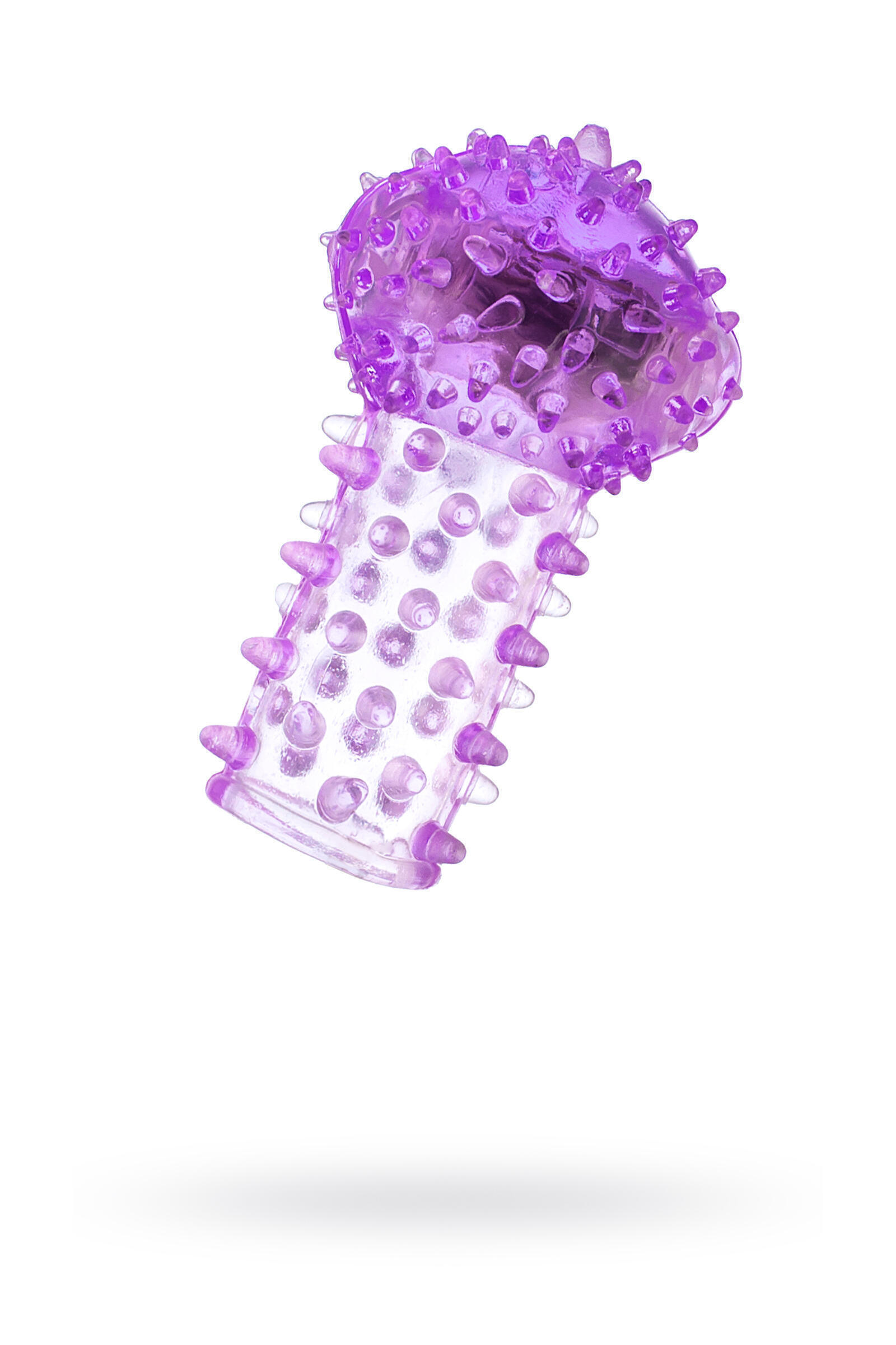 Вибронасадка на палец Toyfа, фиолетовая