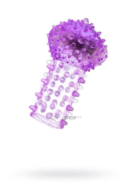 фото Вибронасадка на палец TOYFA, фиолетовый