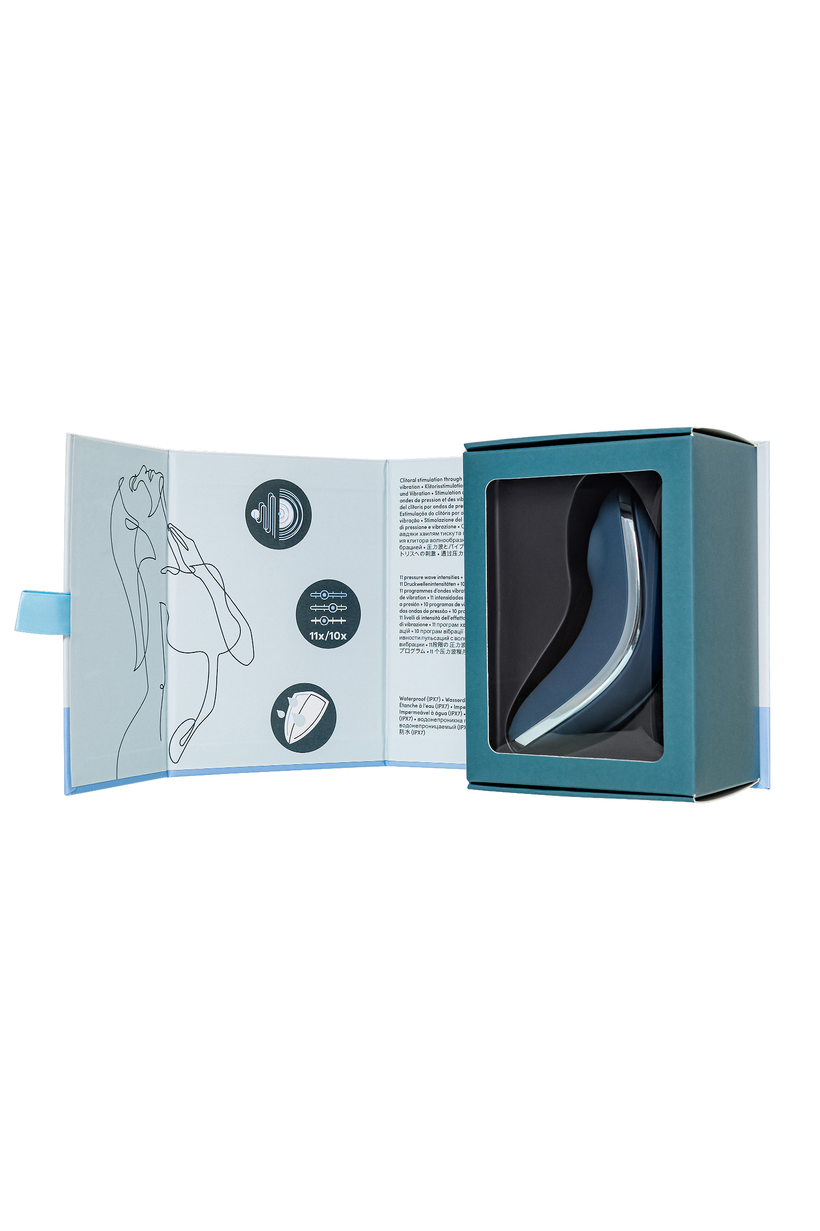 Вакуумный стимулятор клитора с вибрацией Satisfyer Vulva Lover 1, синий
