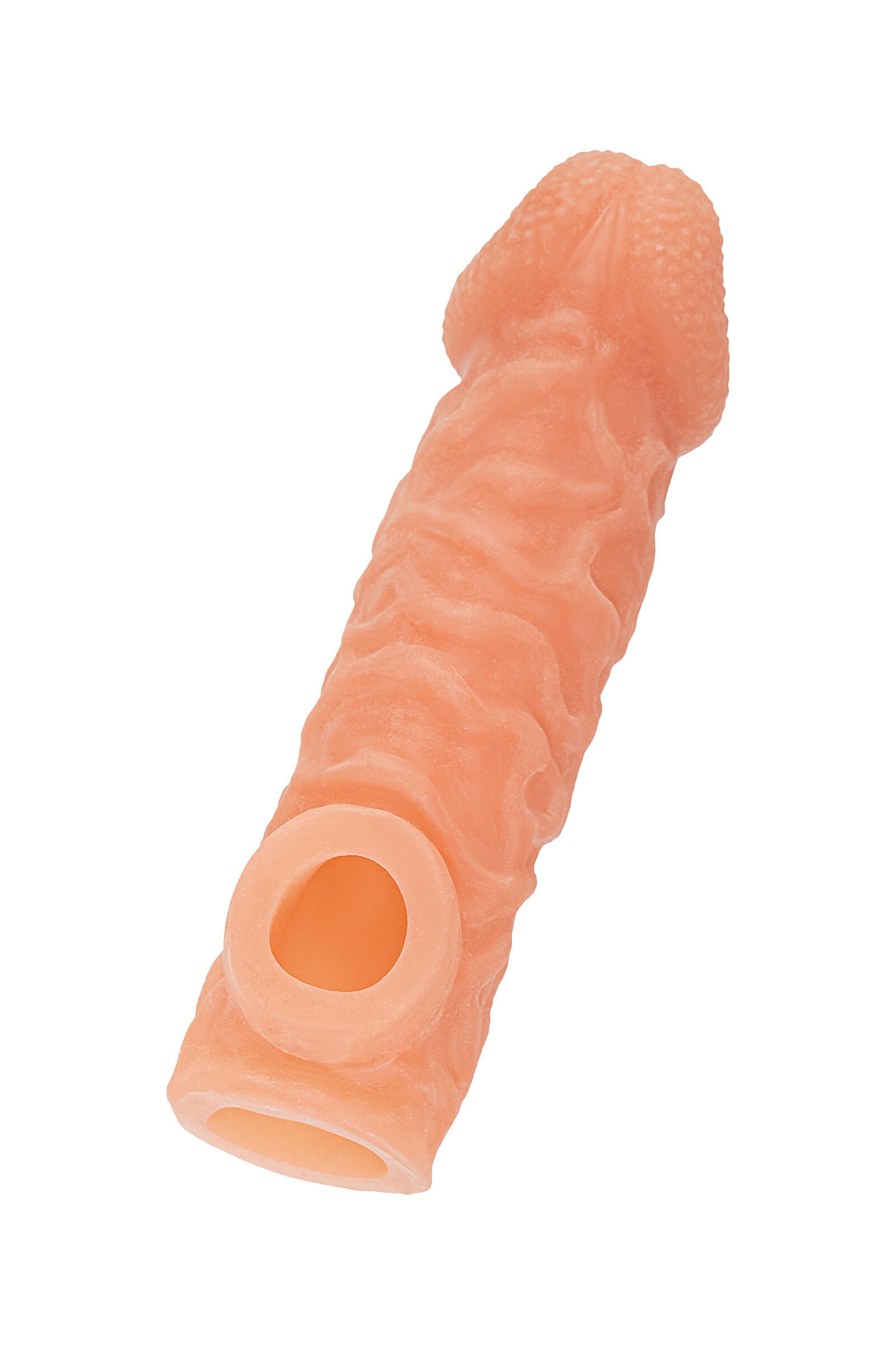 Насадка на член Kokos Cock Sleeve 007 M с подхватом мошонки, телесная