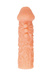 Насадка Kokos Cock Sleeve M с подхватом мошонки и с дополнительной стимуляцией, телесная