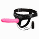 Страпон с вибрацией Adjustable elastic Harness  Baile, розовый