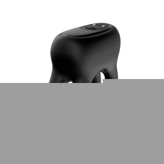 Виброкольцо с подхватом мошонки LoveStore Duality, чёрное