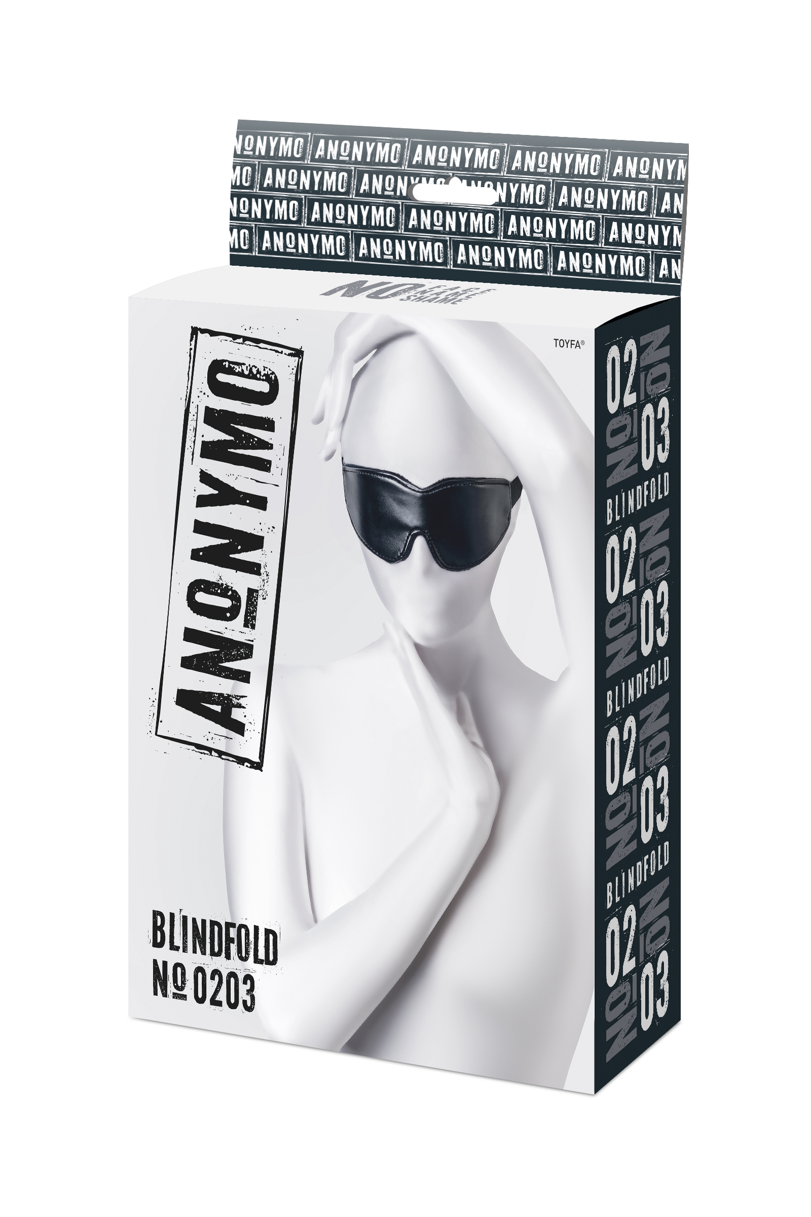 Маска Anonymo by Toyfа с мягкой подкладкой, черная