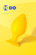 Анальная пробка ToDo by Toyfa Riffle 6 см, желтая