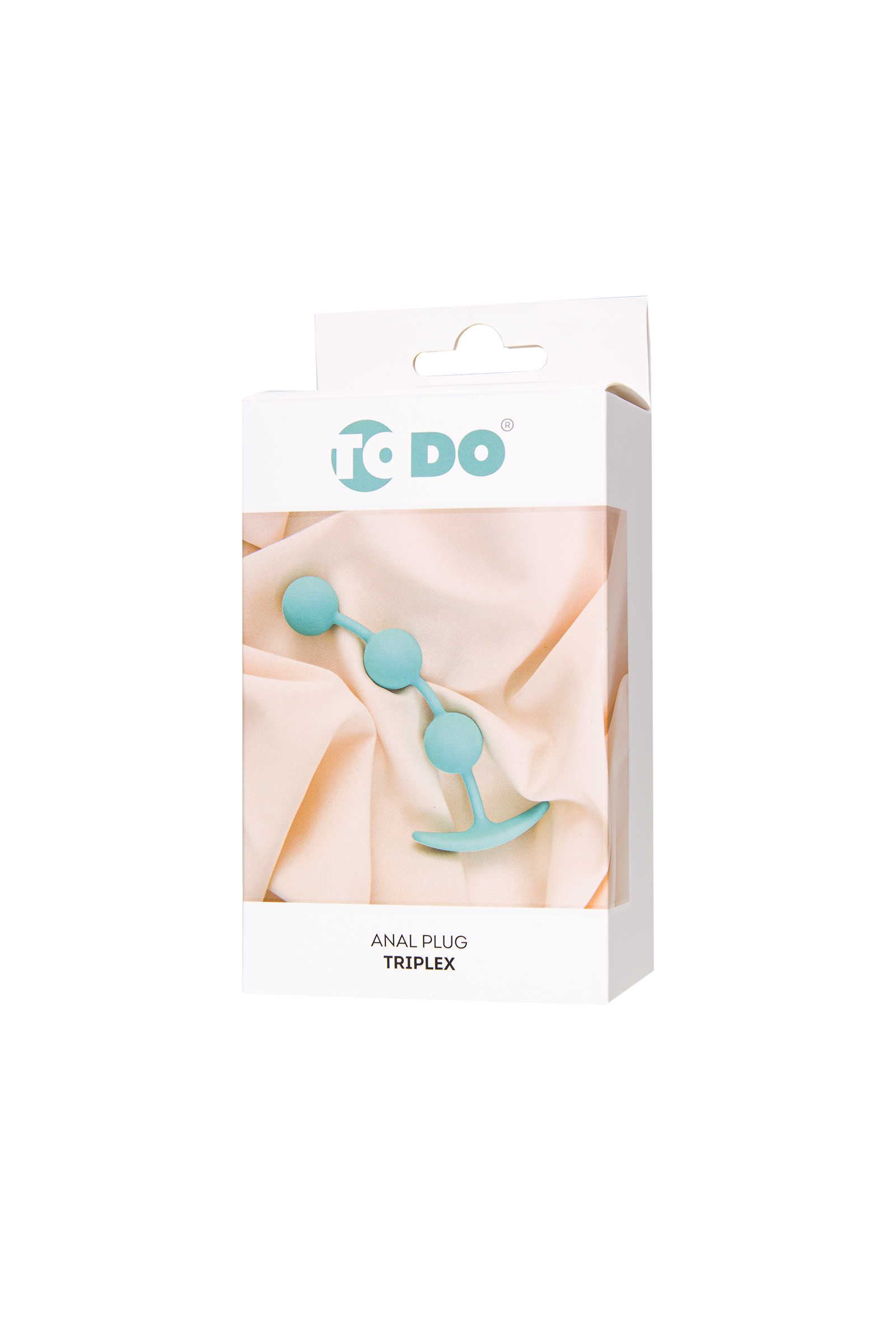 Анальные шарики ToDo by Toyfa Triplex, бирюзовые