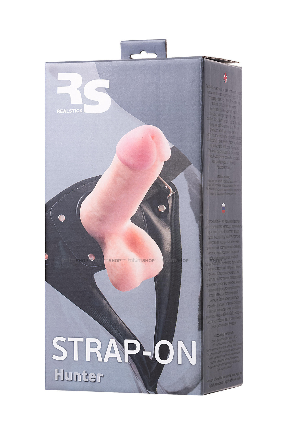 Страпон на креплении Toyfа RealStick Strap-On Hunter, TPR, телесный, 14,5 см