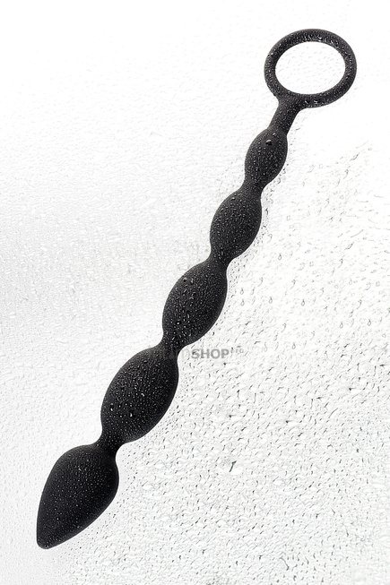 Анальная цепочка Toyfa A-Toys M, 27,6 см, черный - фото 8