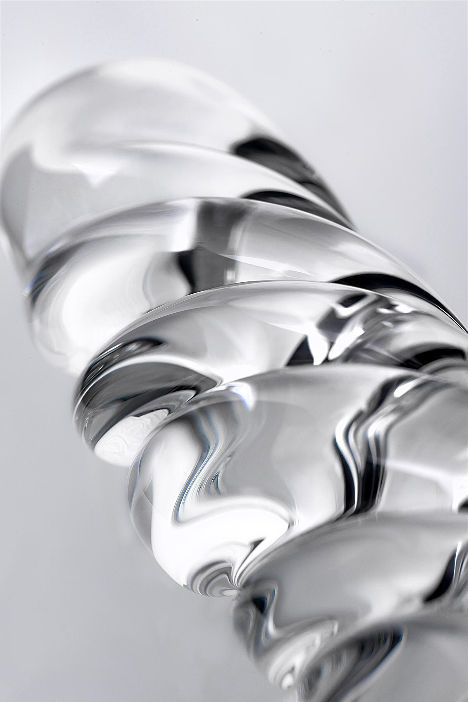 Фаллоимитатор Sexus Glass двусторонний, бесцветный, 16 см