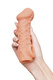 Насадка на член Kokos Cock Sleeve 007 L с подхватом мошонки, телесная