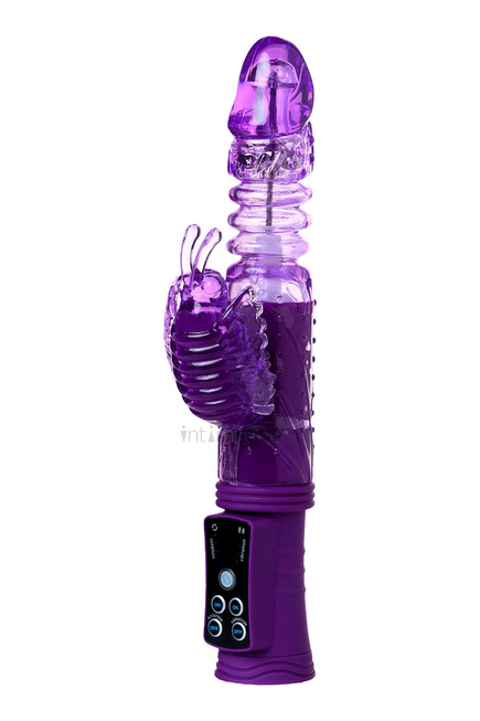 Фрикционный вибратор-кролик с ротацией Toyfa A-Toys High-Tech fantasy, темно-фиолетовый от IntimShop