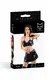 Комплект топ, юбка и трусики Erolanta Glossy Heidi L, черный