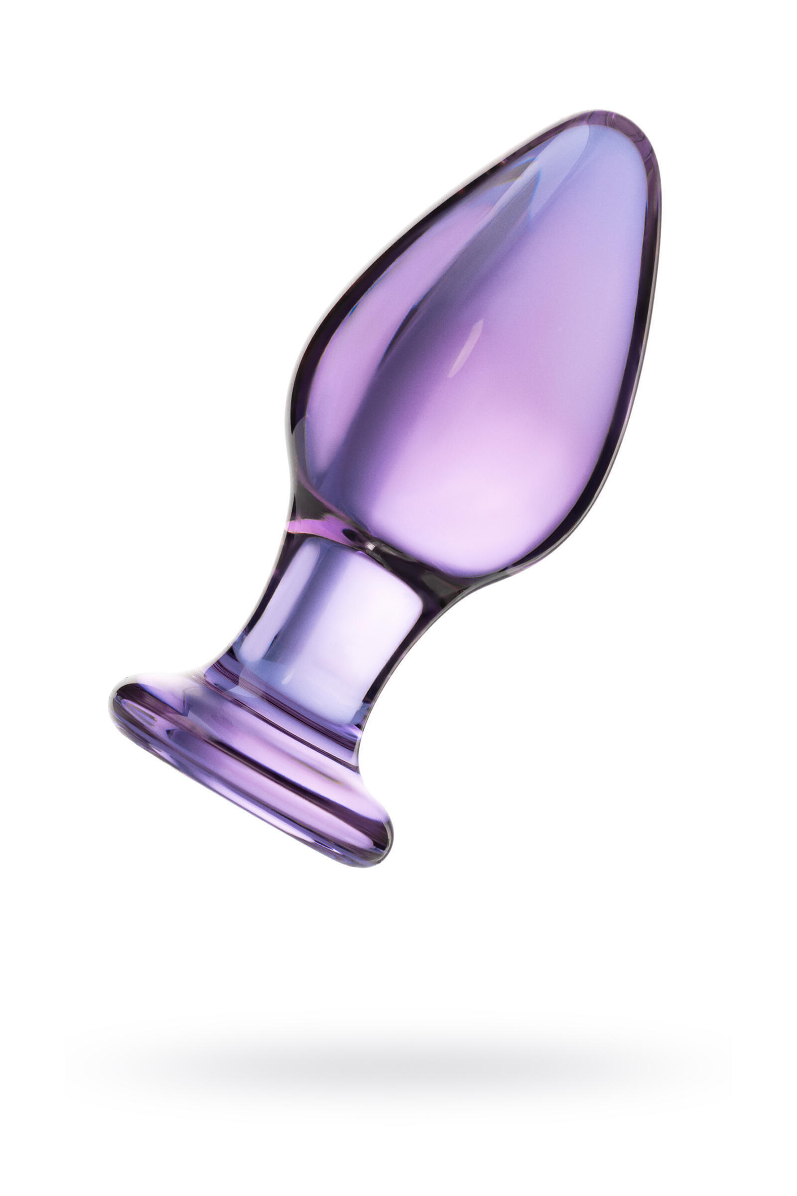 Анальная пробка Sexus Glass стеклянная, фиолетовая